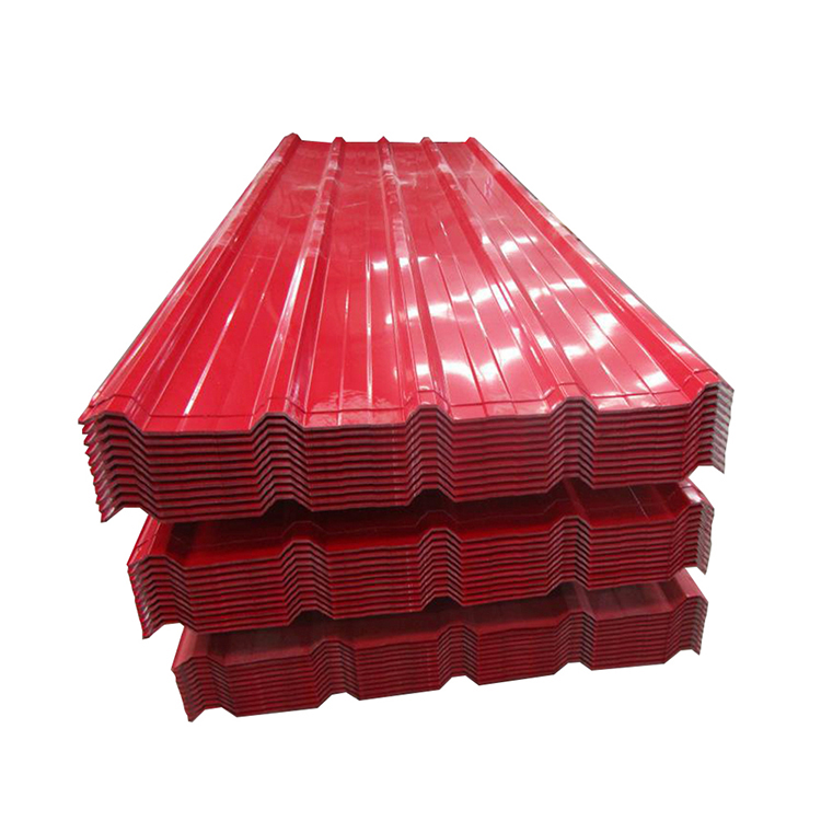 Red Panels Prepainted Corrugated Galvanized Steel Roofing Sheets for Boiler Plate AiSi Standard Welding Service