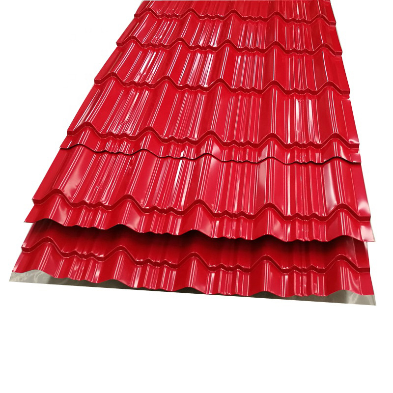 Red Panels Prepainted Corrugated Galvanized Steel Roofing Sheets for Boiler Plate AiSi Standard Welding Service