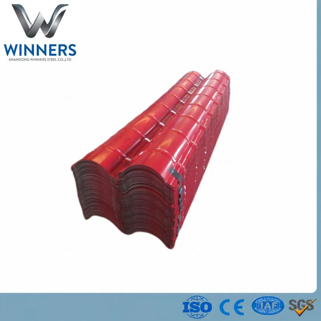 China Factory Roofing Sheet Corrugated PPGI Sheet Color Coated Steel Sheet SGCC 1250mm Z275 Prepainted Galvanized Steel Sheet for Roof Material and Building