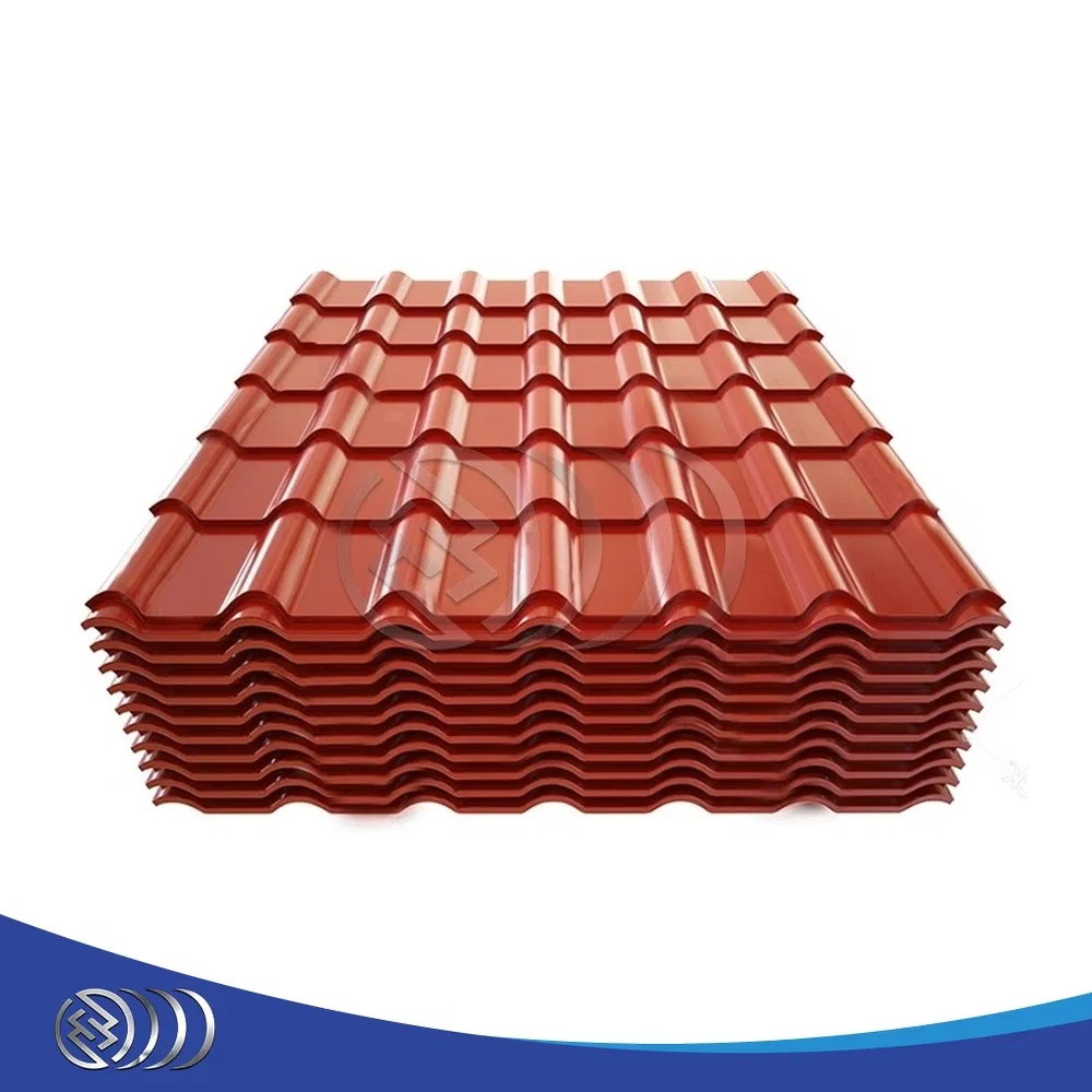 Galvanised Corrugated Steel Sheet close up