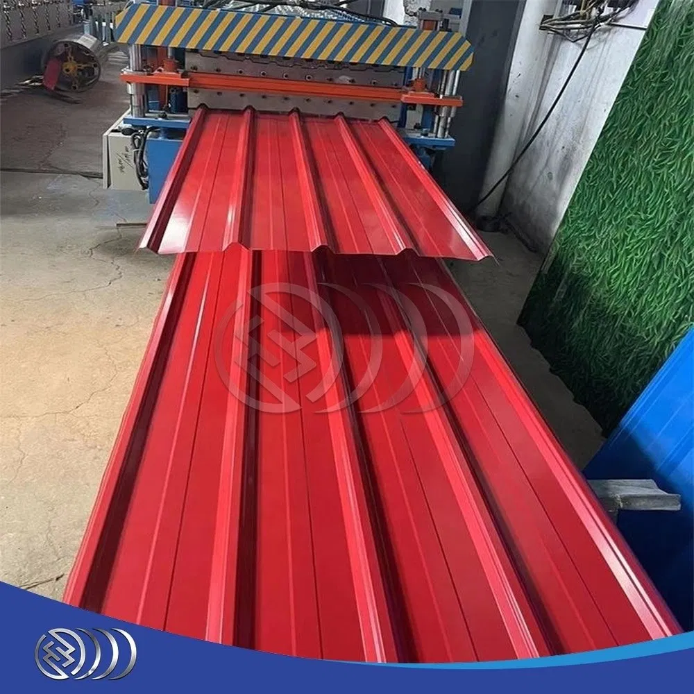Color Coated Steel Sheet Ibr Profile Side Cladding Roofing Structures 686mm PPGI Material Sheet