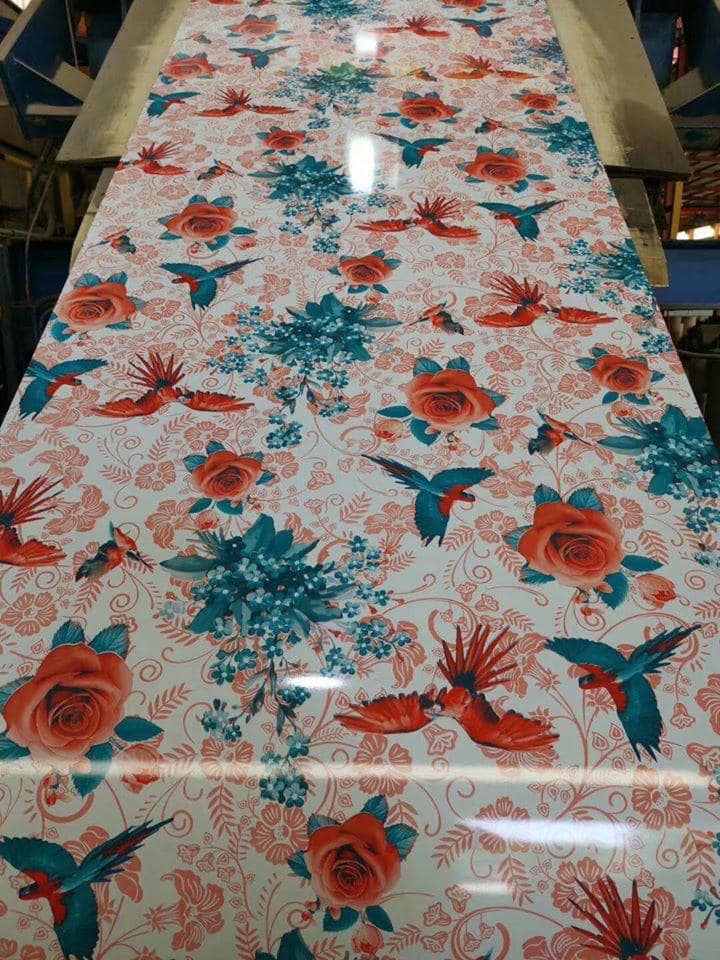 3D Pattern Flower Design PPGI PPGL Printed Galvanized Roofing Coil Sheet Manufacturer In China