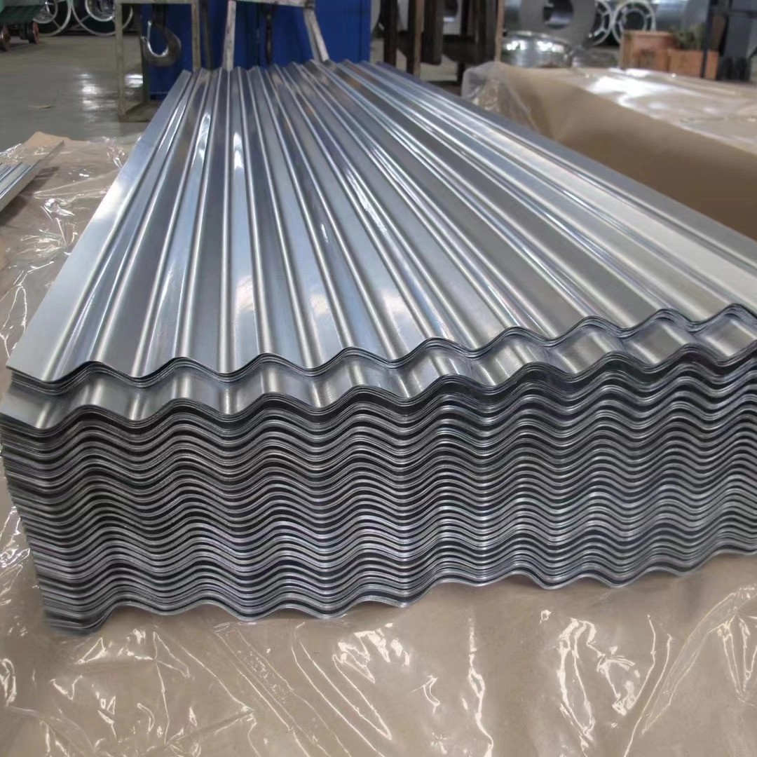 Galvanized/Galvalume Zinc Coated Steel Corrugated Roofing Sheets 0.21-0.22mm Mid-Hardness DIN EN BIS Certified