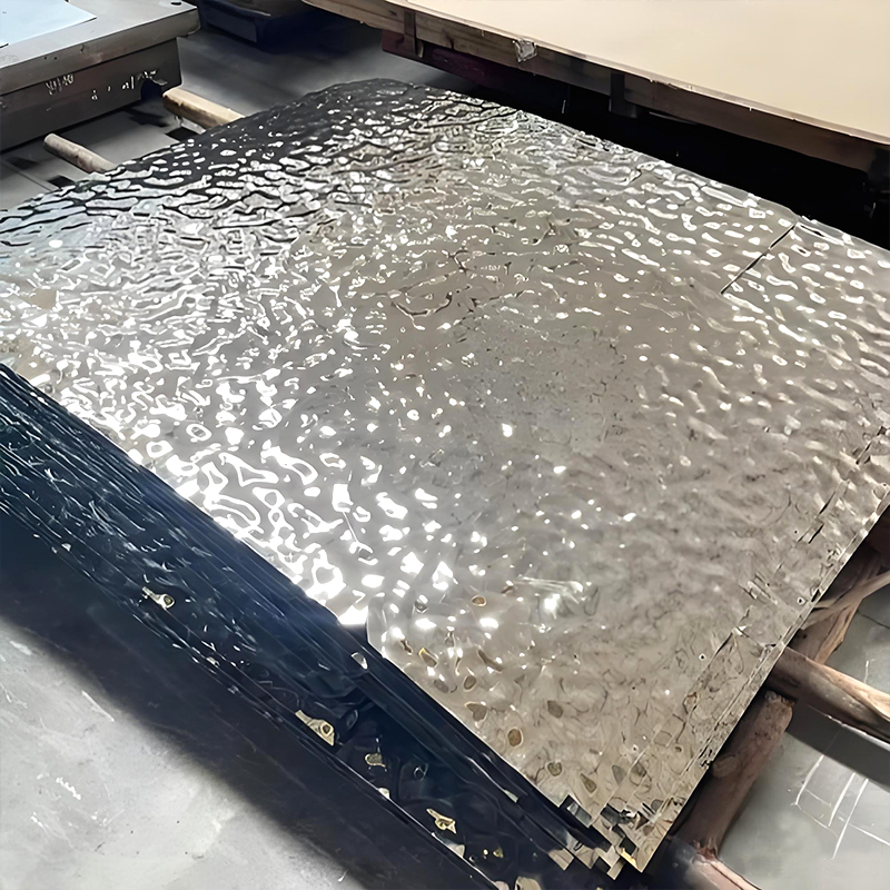 Hot Sale Painted Surface Stainless Steel Decorative Sheets SS 201 304 316 Construction Use Water Ripple Plate