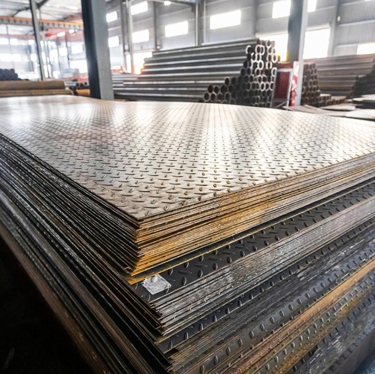 Factory Price Mild Steel Chequered Plate Checkered Steel Plate A36 SS400 Q235B Q345 Q355 S27 Hot Rolled Checkered Plate