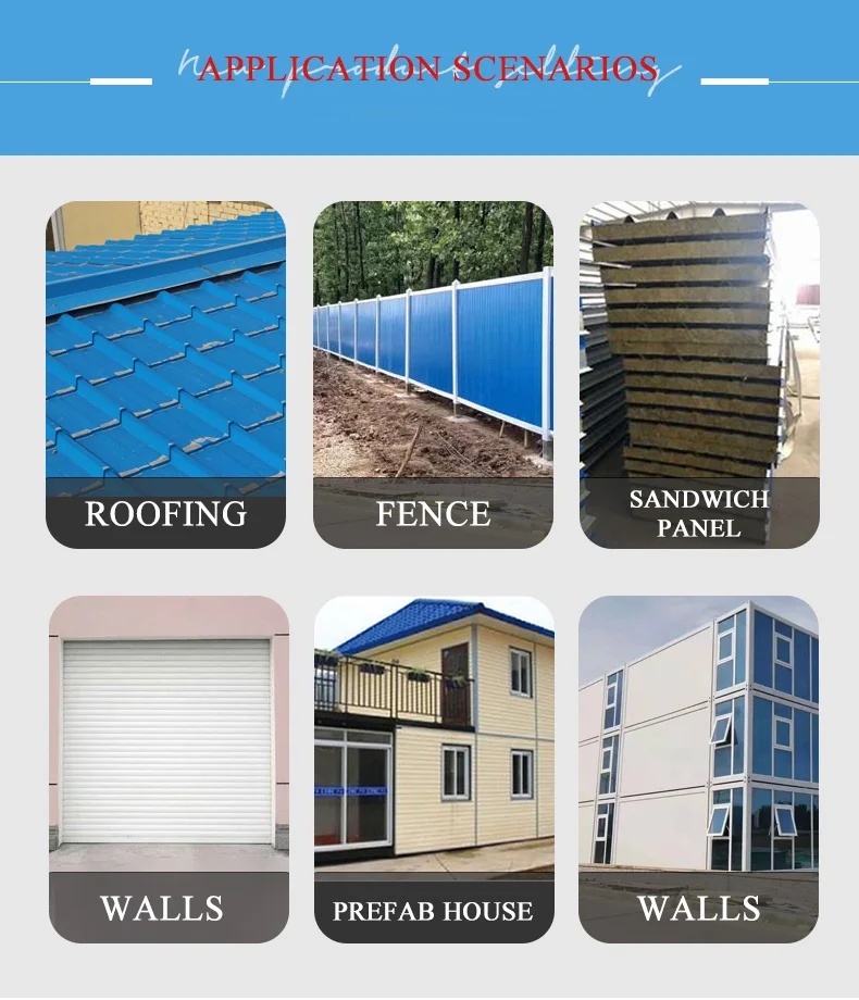 Corrugated steel sheet application display