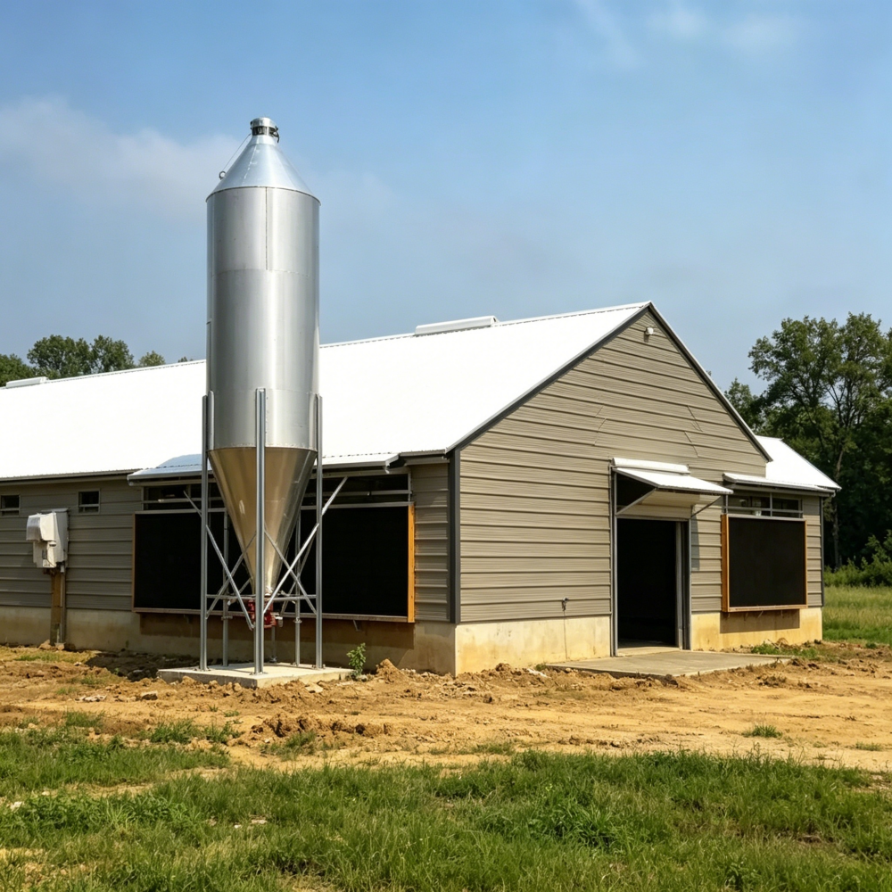 Modern Fast Installation Economical High-Strength Steel Structure Chicken House Prefabricated Livestock Shed Integrated