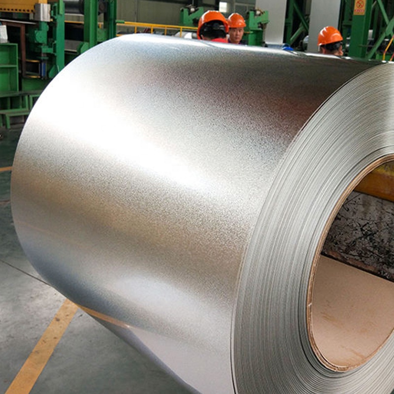 Primer 55% Aluzinc Coated Galvalume Steel Sheet Plate Coil DX51D S350 G550 AZ150g 0.8mm Full Hard Galvalume Steel Coil