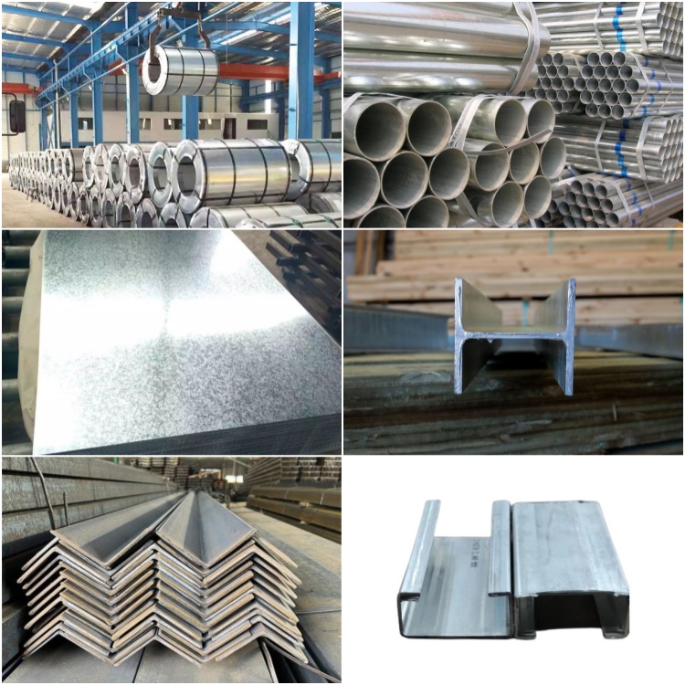 Galvanized series products display