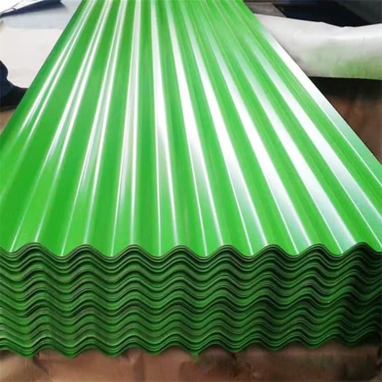 Fast Delivery Antioxidant Prepainted Color Coated Zinc PPGI Corrugated Steel Roofing Sheet for Building Material