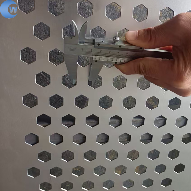 Galvanized, Stainless Steel, Aluminum, Copper, Round, Square, Slotted, Hexagonal Hole Decorative Perforated Stamping Metal Sheet Mesh Screen Panel for Building