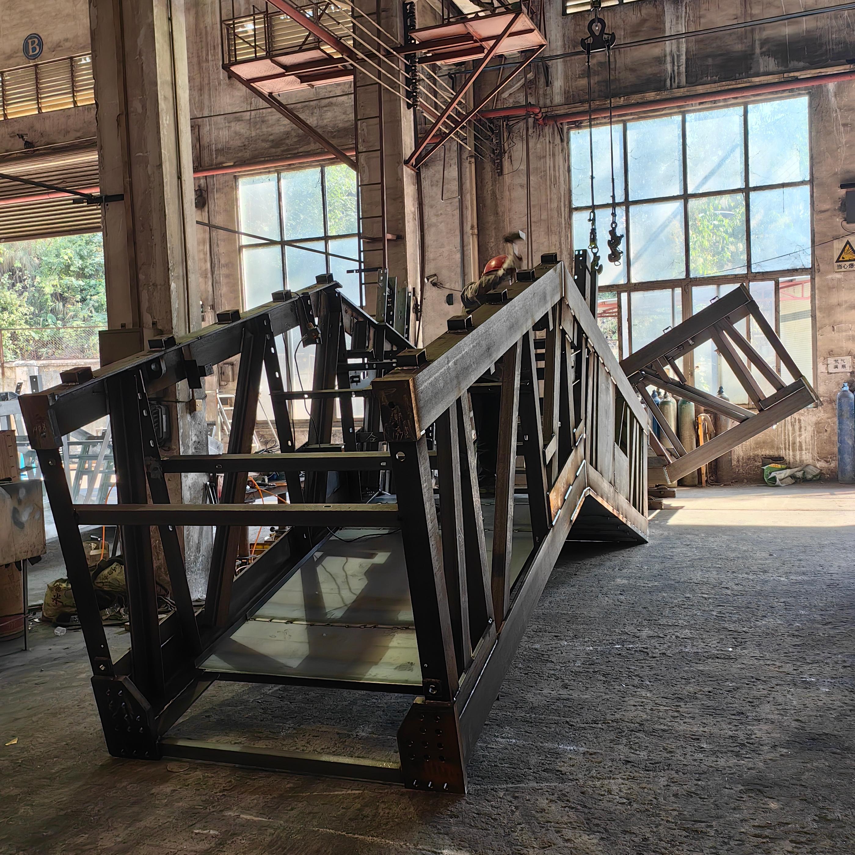 Custom Large Steel Structure Laser Cutting Bending Welding Hot-Dip Galvanized Components Sheet Metal Fabrication Service
