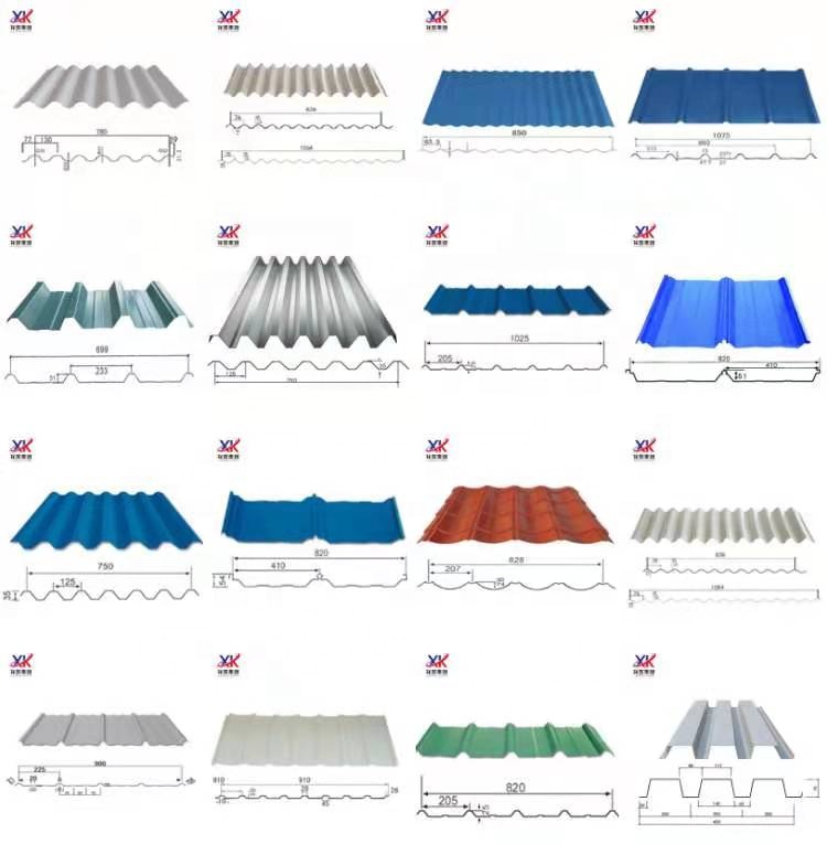 24 Gauge Color Coated Zinc Coated Corrugated Roofs Sheets ASTM A792 Cold Rolled Corrugated Galvanized Steel Sheets