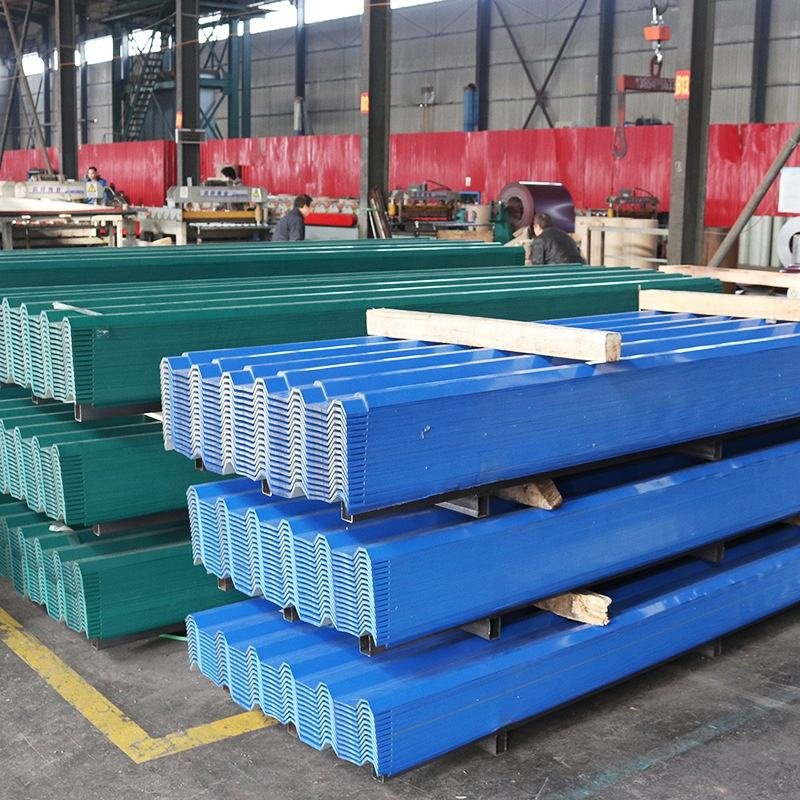 High Strength 0.5mm Standing Seam PPGI PPGL Orange Color Coated Steel Roofing Sheet Galvanized Steel for Building