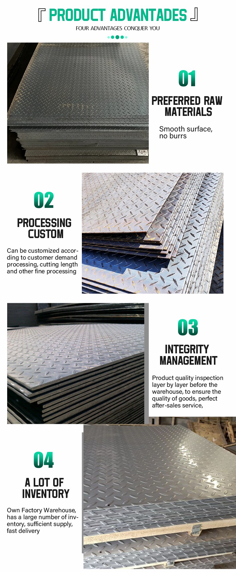 Checkered Iron Steel Sheet 4