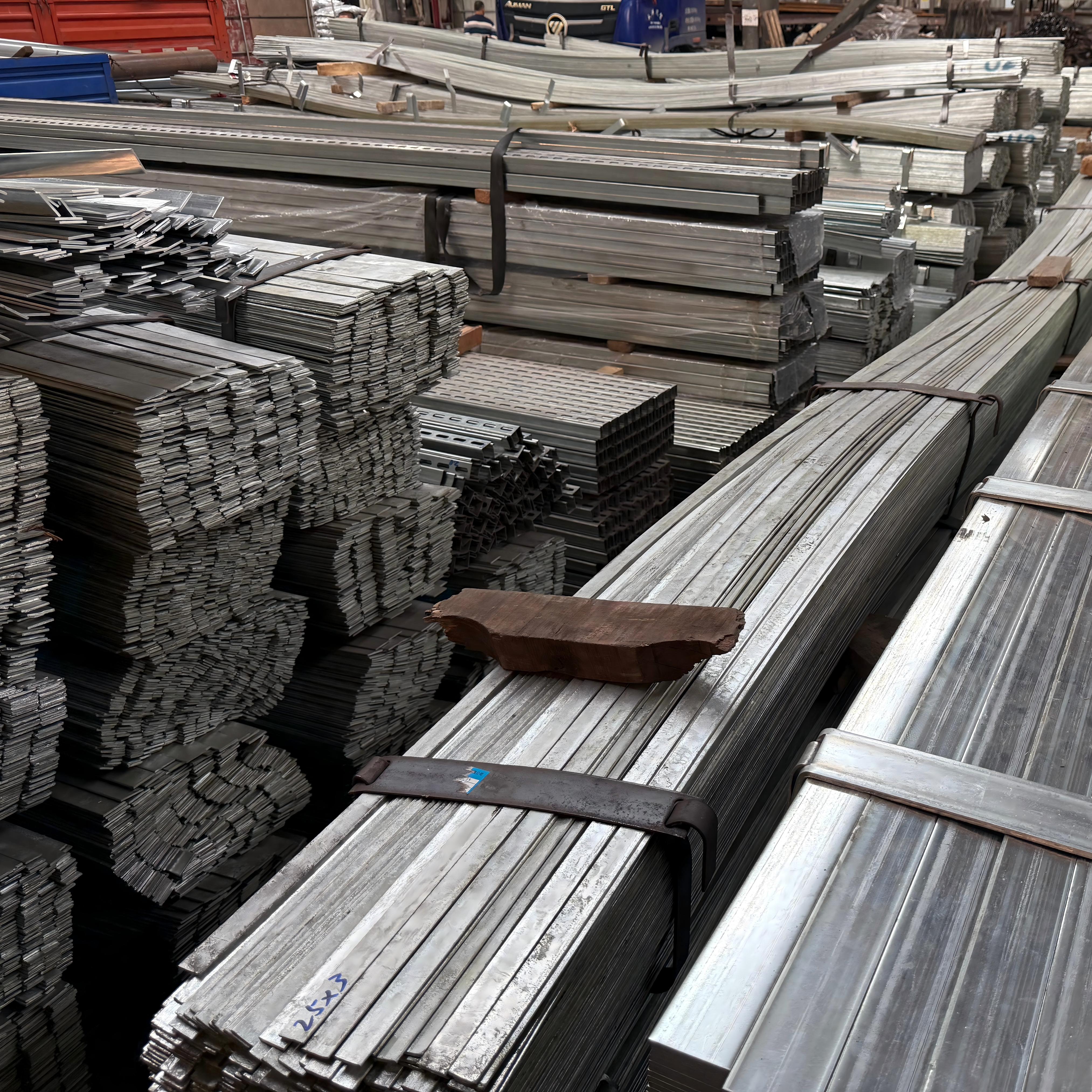 Galvanized flat iron