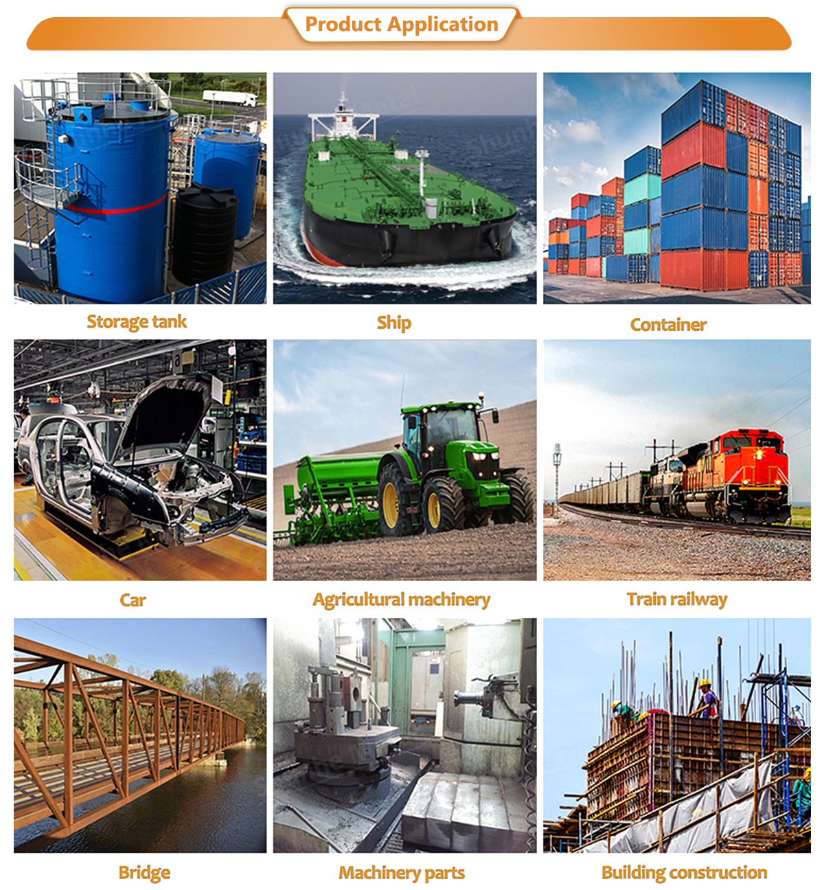 Steel plates stock