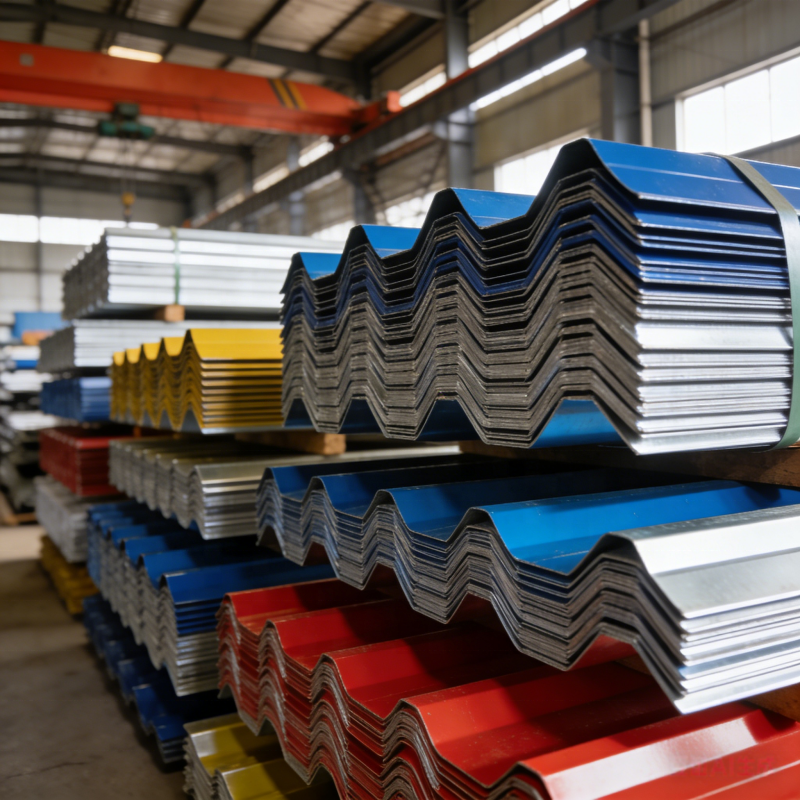 Industrial Grade Galvanized Sheets Roofing Sheet Source Manufacturer Color Coated Corrugated Steel Panel