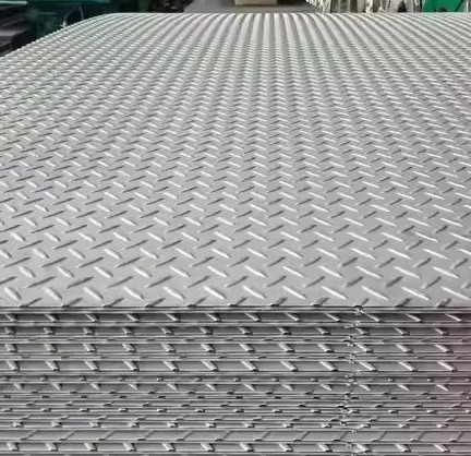 Hot Rolled Carbon Steel Checkered Plate Tear Drop Pattern Galvanized Checker Plate Sheets