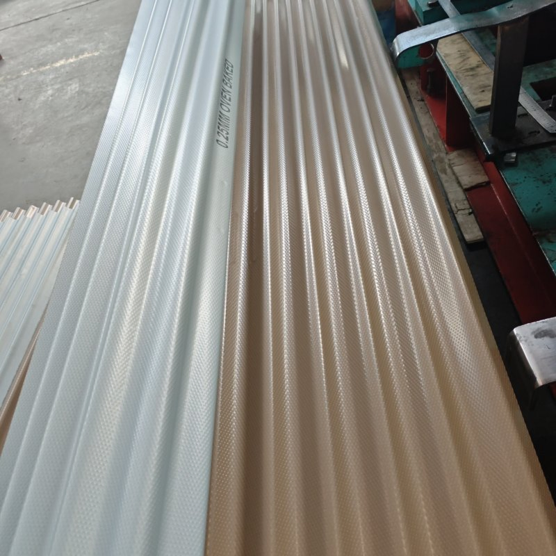 Beige Galvanized Zinc Corrugated Color Steel Metal Roofing Sheet