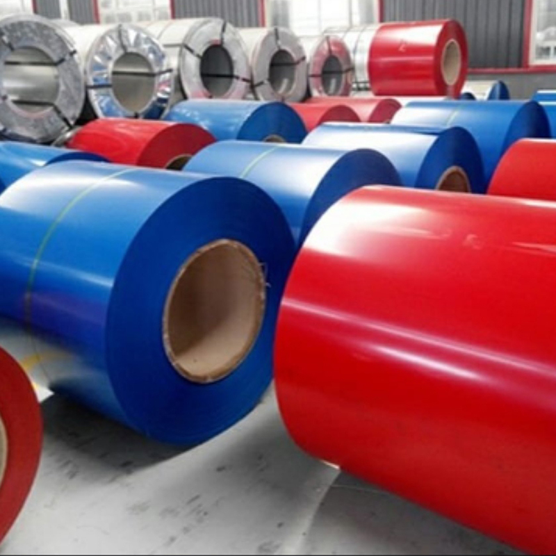 Pre Painted Galvanized Steel Coil PPGI RAL Color Coated Sheet DX51D SGCC Roofing Material Factory Price Wholesale Stock