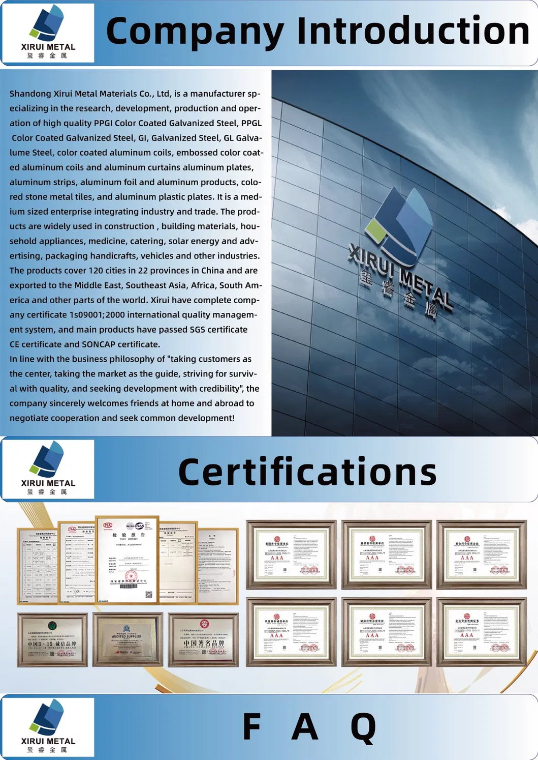 High-Strength Prepainted Galvanized Steel Sheets for Industrial Applications
