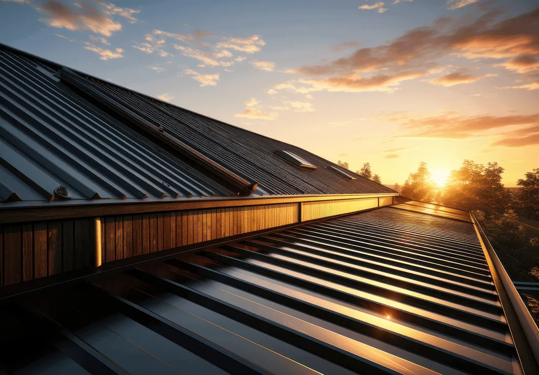 Galvanized corrugated steel sheet installation