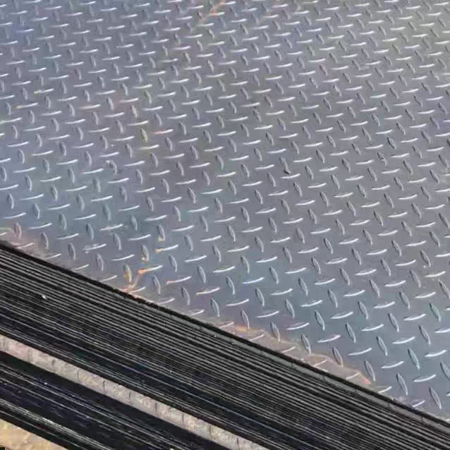 Prime Quality Building Materials Thick 4.75Mm Mild Steel Q235B Checkered Steel Plate for Sale