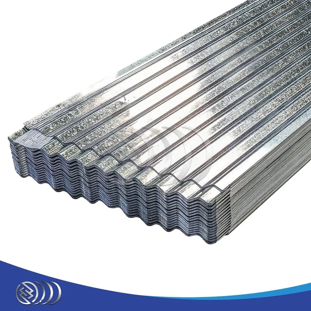 Guanxian High Strength PPGI Steel Sheet Roofing Panels 6-12m Length Galvanised Corrugated Plain Sheet