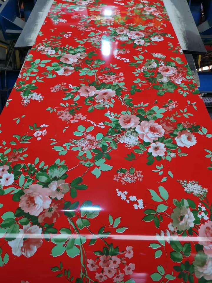 3D Pattern Flower Design PPGI PPGL Printed Galvanized Roofing Coil Sheet Manufacturer In China