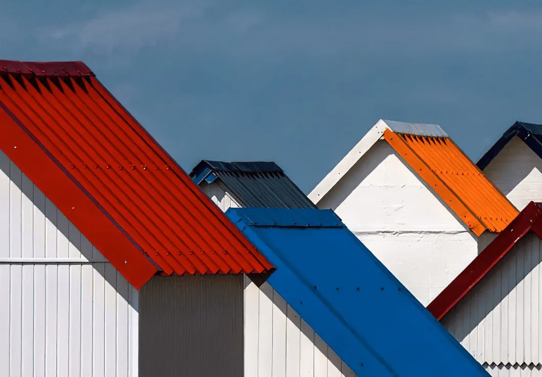 Finished corrugated steel sheets bundle 1