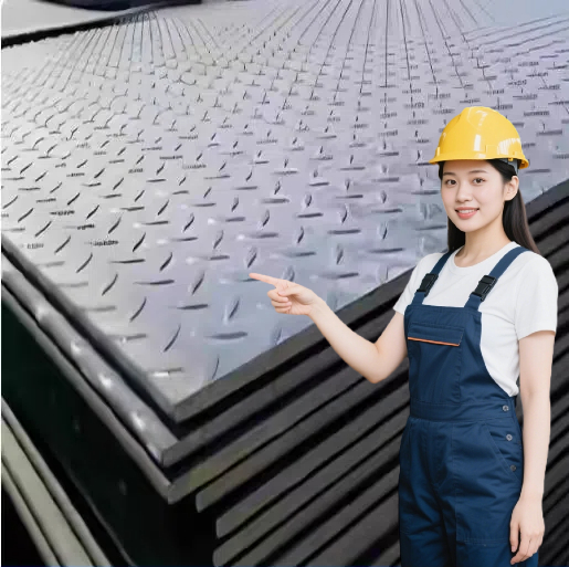 Prime Quality Building Materials Thick 4.75Mm Mild Steel Q235B Checkered Steel Plate for Sale