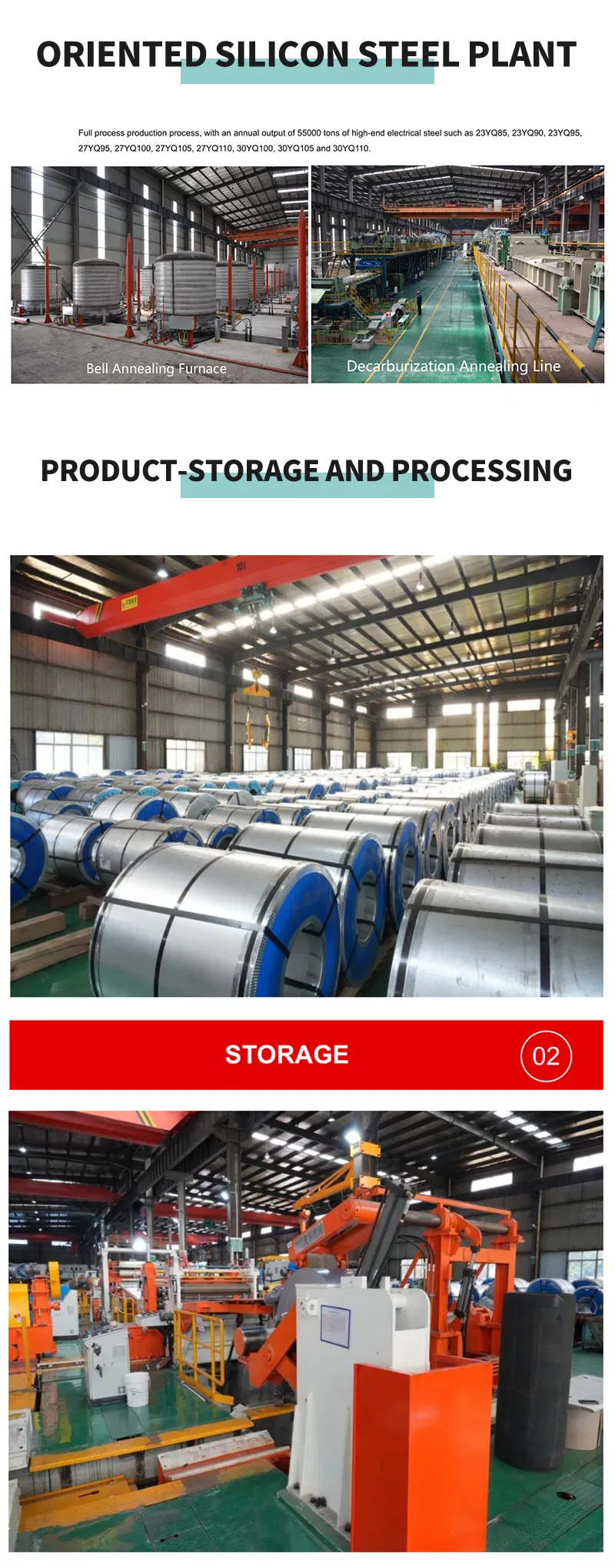 Industrial Grade OEM ODM Silicon Steel Electrical Steel Sheet