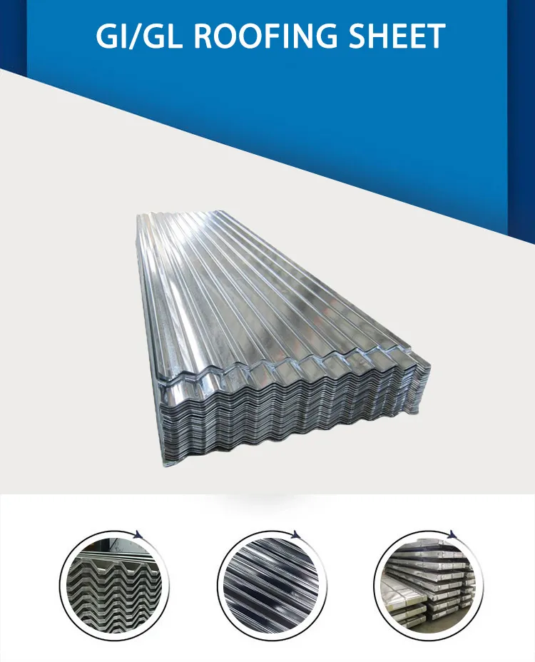 Steel Roofing Sheet Corrugated Steel Sheet Zinc Coated Metal Iron Roofing Sheet for Building Roofing Material