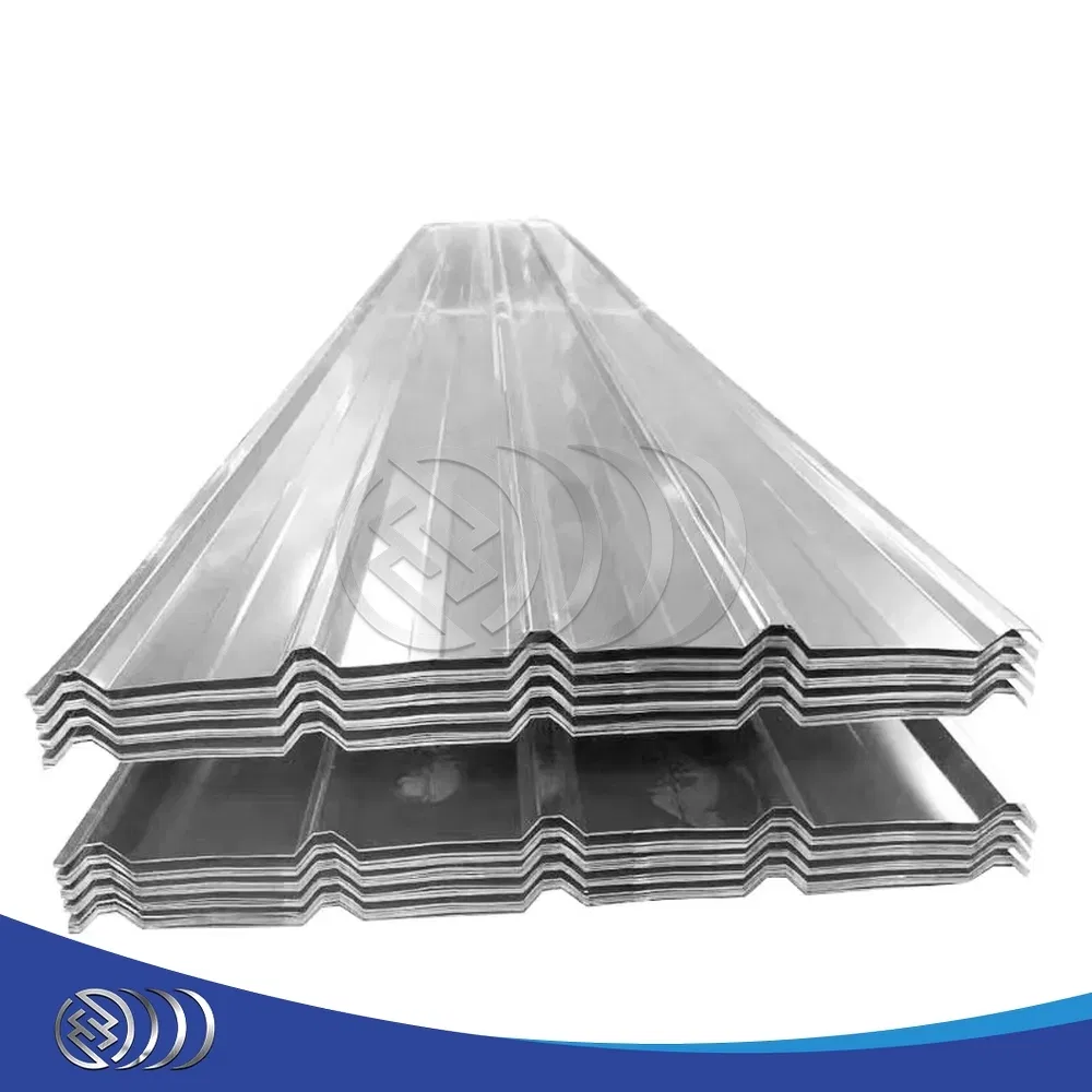 Guanxian High Strength PPGI Steel Sheet Roofing Panels 6-12m Length Galvanised Corrugated Plain Sheet