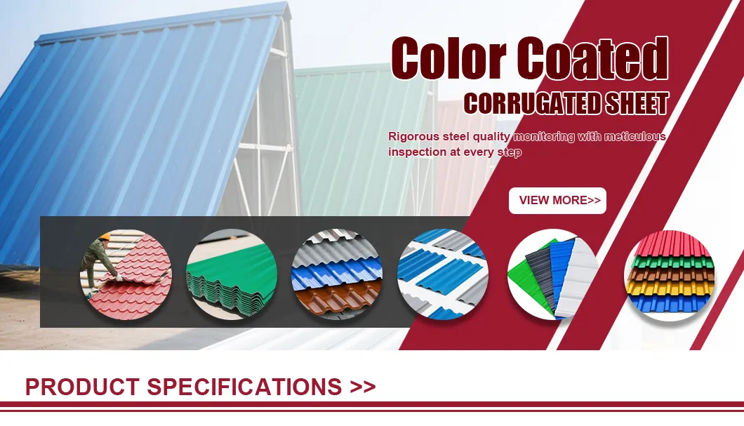 High-Strength S350gd Color Coated Galvalume Steel Sheet 0.5mm Base PVDF Coating for Industrial and Warehouse Building Roof