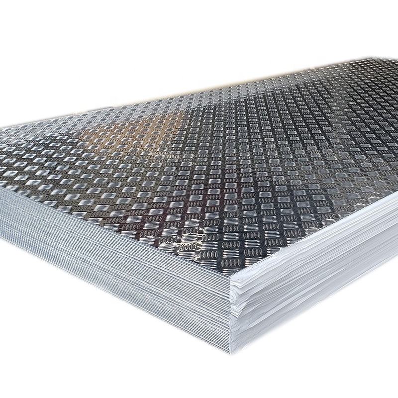 4X8 Aluminum Checkered Sheet 1100 3003 5083 6061 Embossed Aluminium Plate Sheet For Car