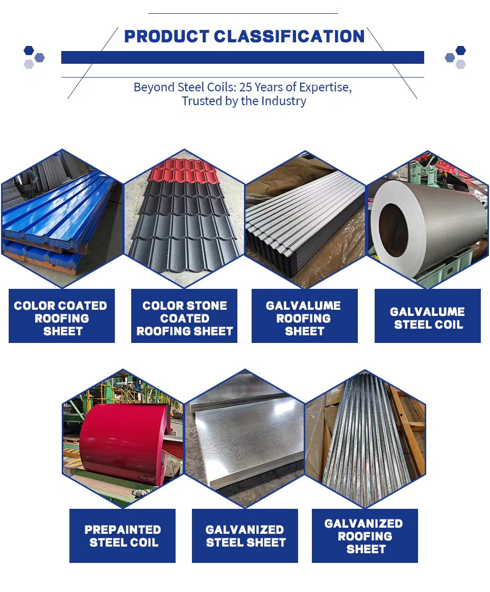 Wave T Shape Color Coated PPGI Prepainted Galvanized Corrugated Steel Roofing Sheets