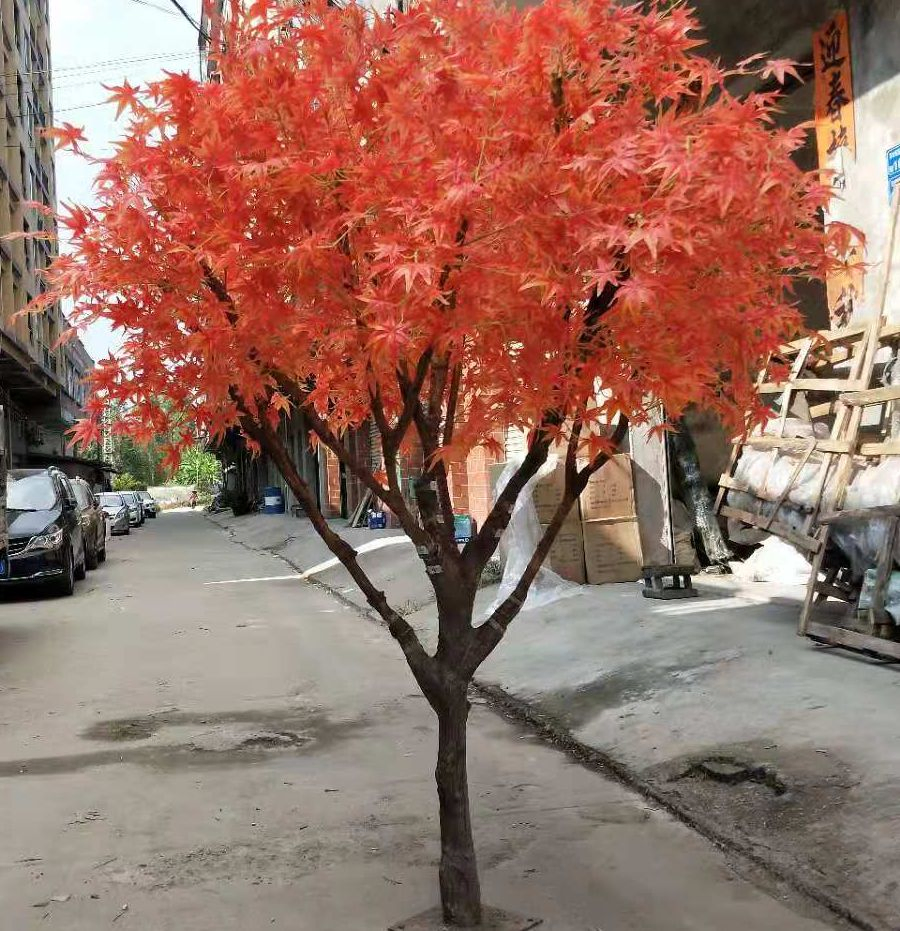 Height Large Artificial Fiberglass Arts Crafts Artificial Maple Tree