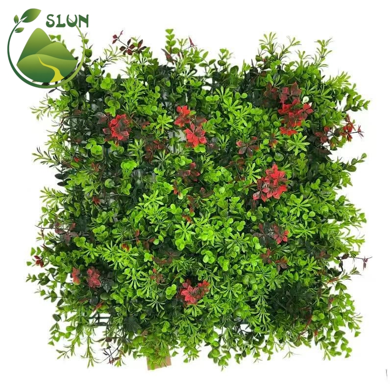 Home Outdoor Garden Decor UV Protected UV Resistant Plastic Green Grass Wall