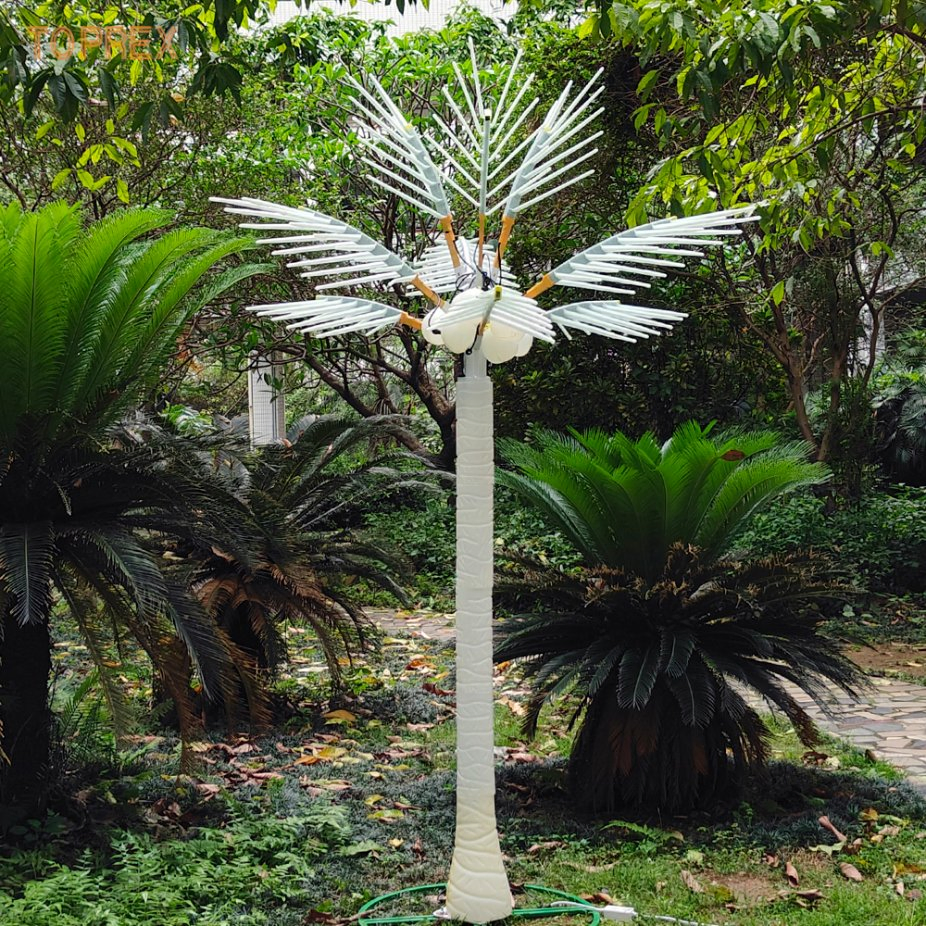 Large 3m Artificial LED Coconut Tree with White Light for Park Square