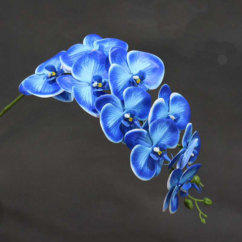 Hiqh-End White Phalaenopsis Cloth Phalaenopsis Decoration Wedding Simulation Silk Flower Arrangement Foreign Trade Arti