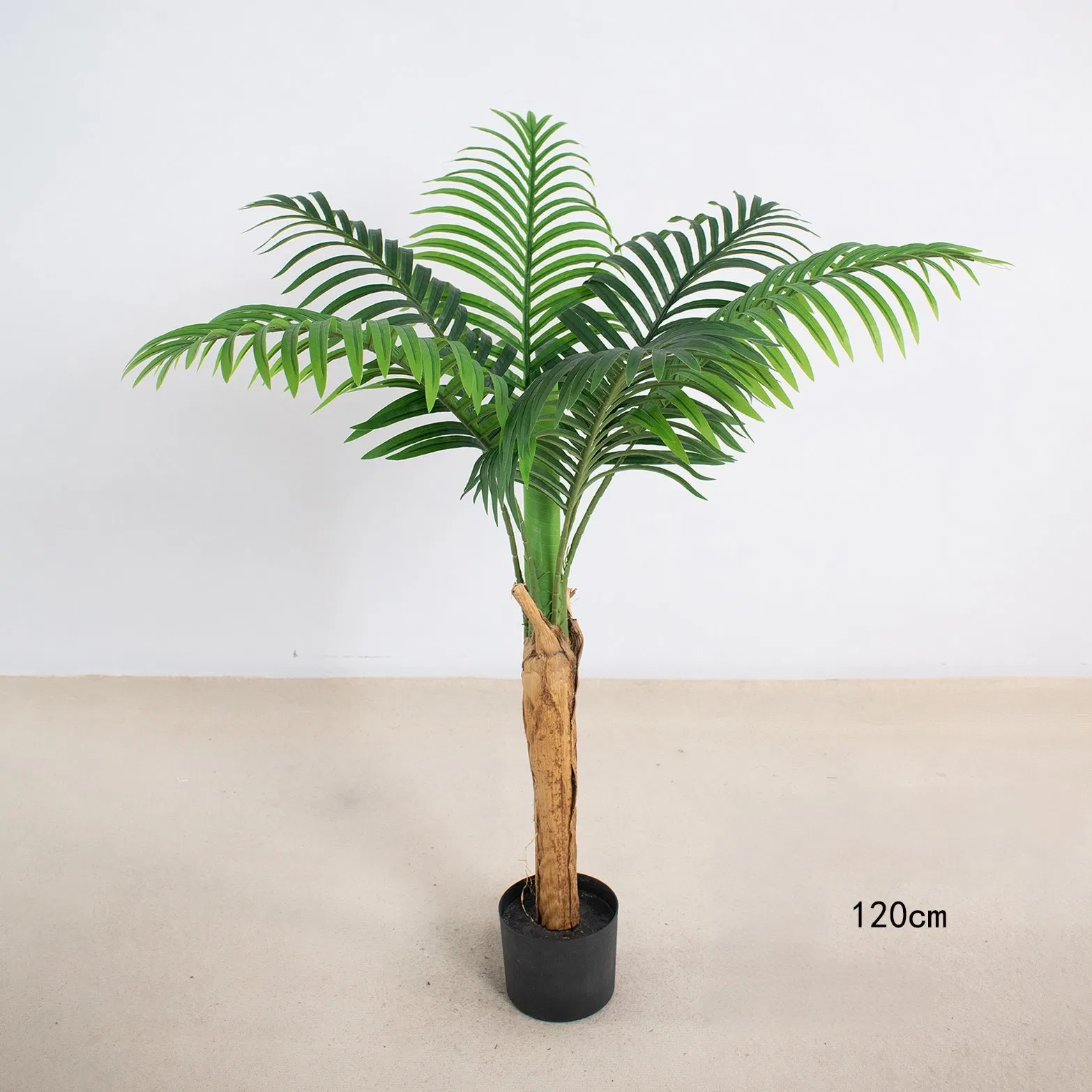 High Quality Small Artificial Green Tree Palm Faux Potted Simulation Outdoor Landscaping Thick Stemmed Sunflower Tree