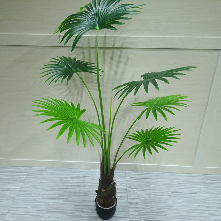 Artificial Palm Leaves Faux Tropical Tree Leaves Imitation Green Greenery Home Decor