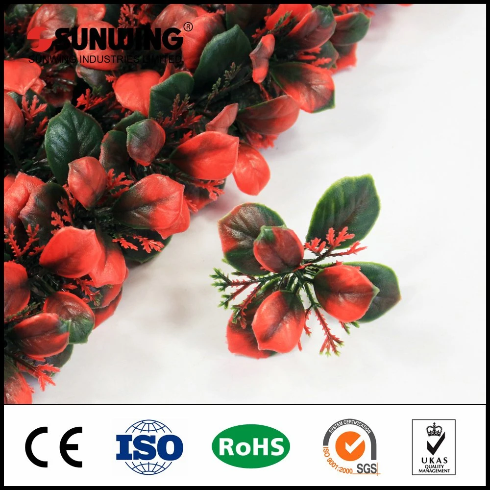 Special Design Orange Artificial Boxwood Grass Mat for Garden Hedge