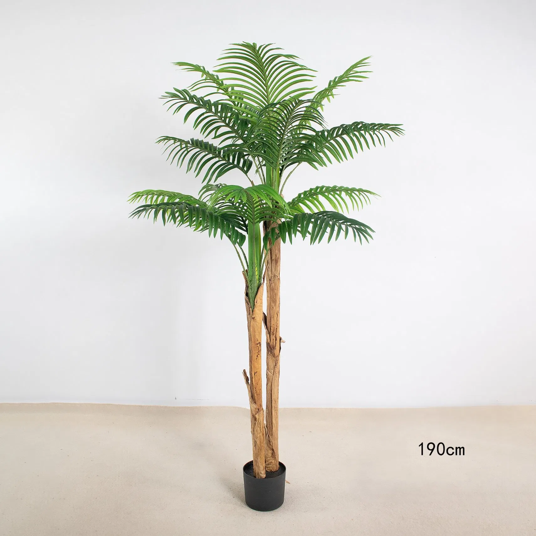 High Quality Small Artificial Green Tree Palm Faux Potted Simulation Outdoor Landscaping Thick Stemmed Sunflower Tree
