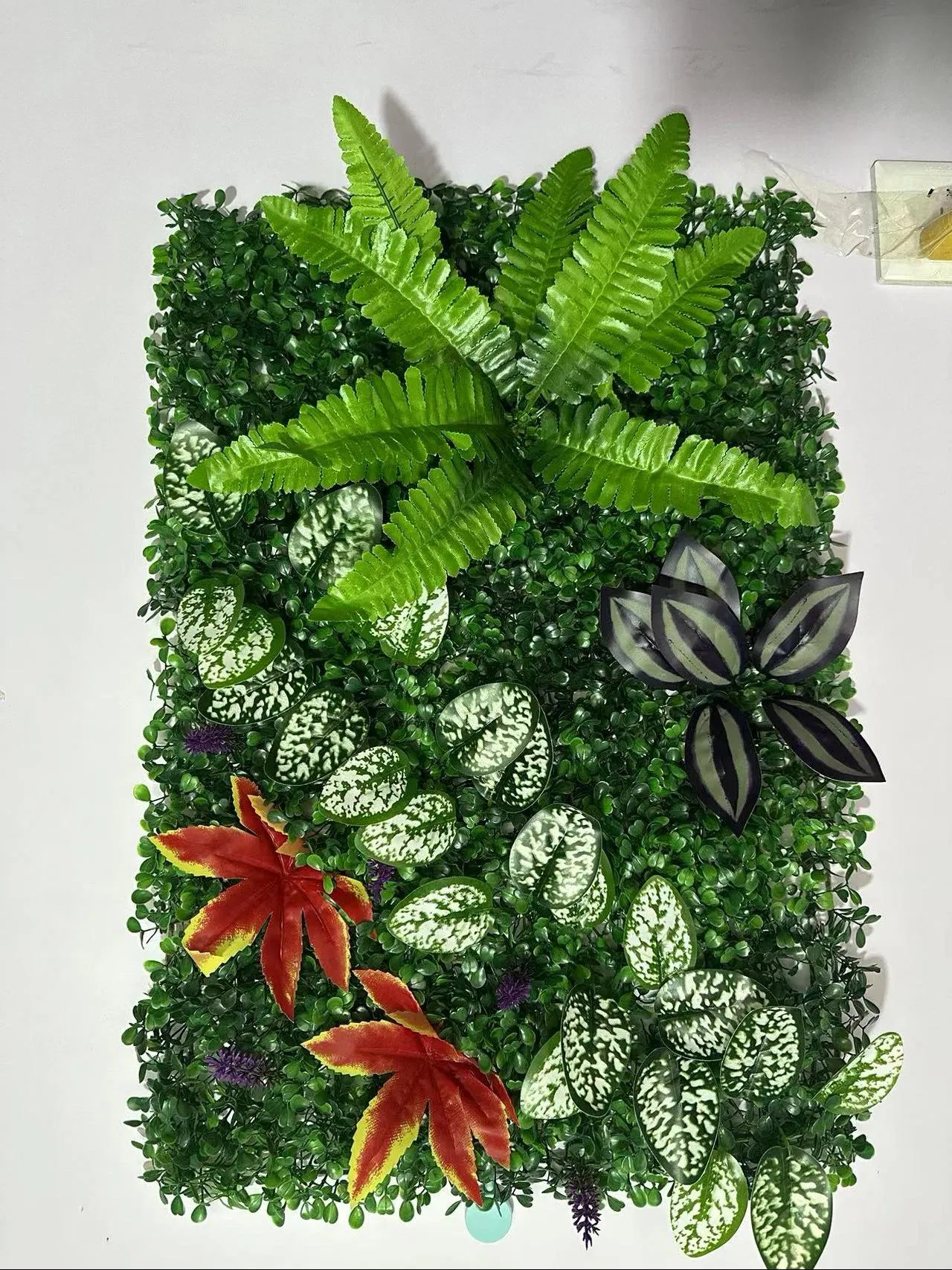 UV Protected IVY Faux Boxwood Privacy Green Vertical Artificial Plant Wall