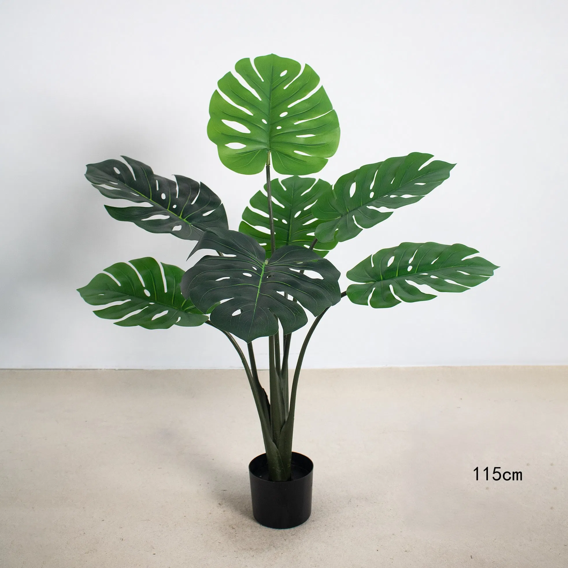 Monstera Artificial Bonsai Tree 105cm Artificial Turtle Back Leave for Indoor Shop Decor