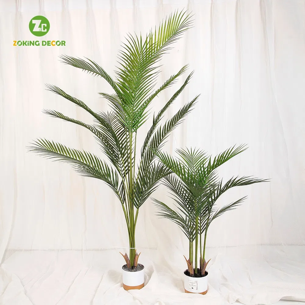 150cm Modern Artificial Palm Tree with Pot Faux Areca Palm Tree Decoration Fake Plastic Palm Tree