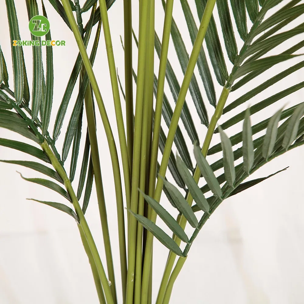 Zc Hot Sale Small Artificial Palm Trees Bonsai Decorative Indoor Plastic Trunk